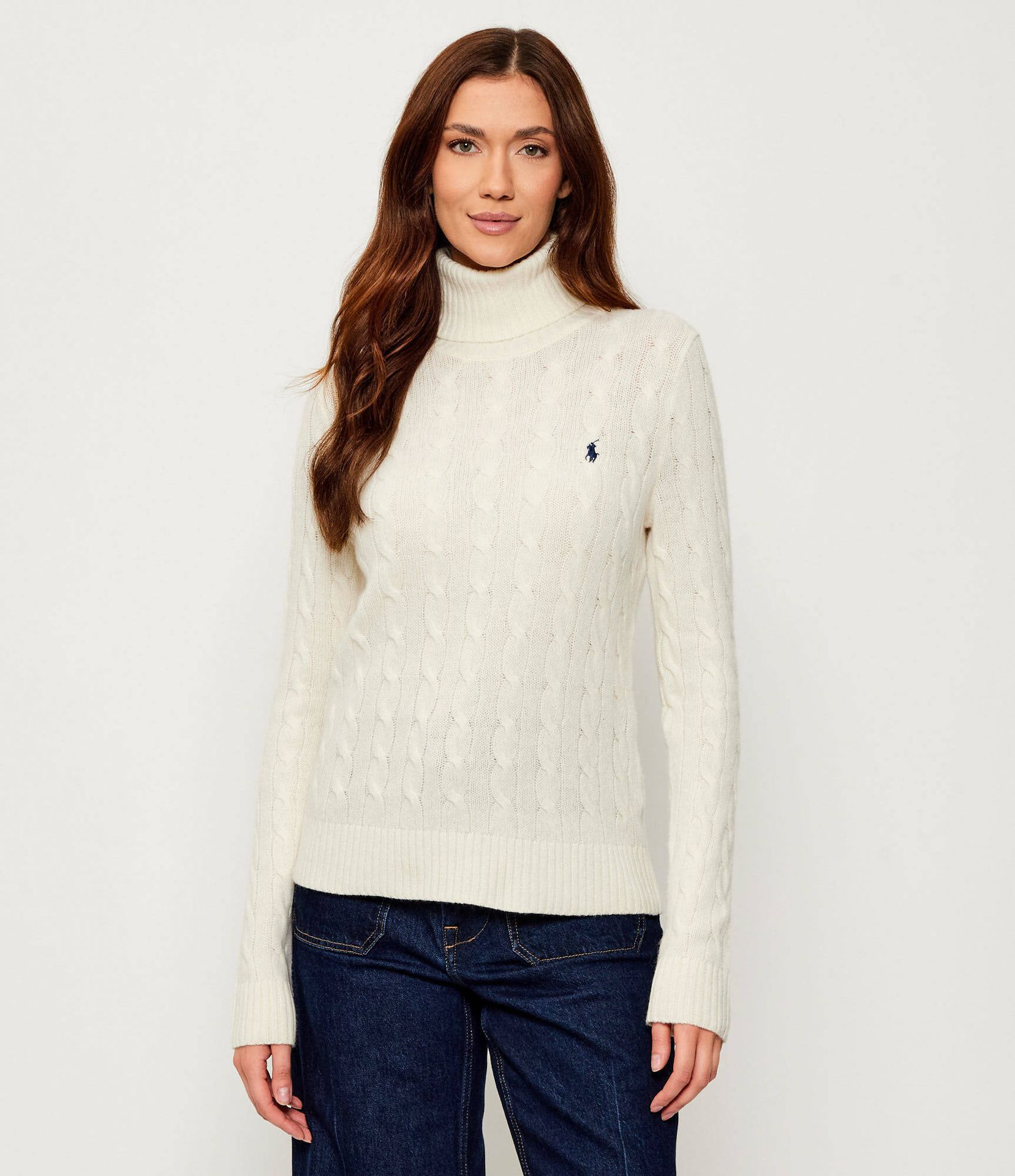 POLO RALPH LAUREN Wełniany golf Regular Fit z dodatkiem kaszmiru