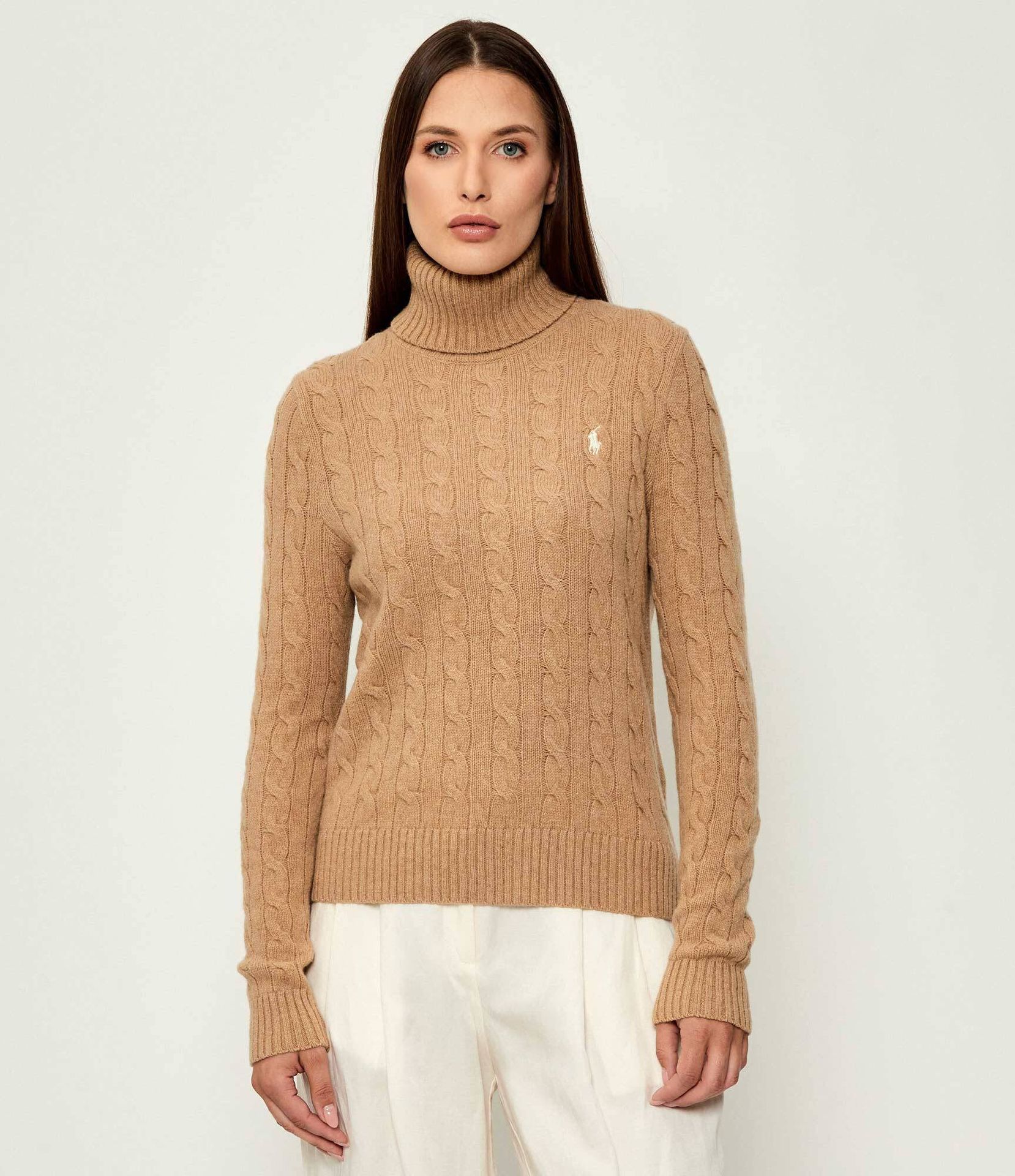POLO RALPH LAUREN Wełniany golf Regular Fit z dodatkiem kaszmiru