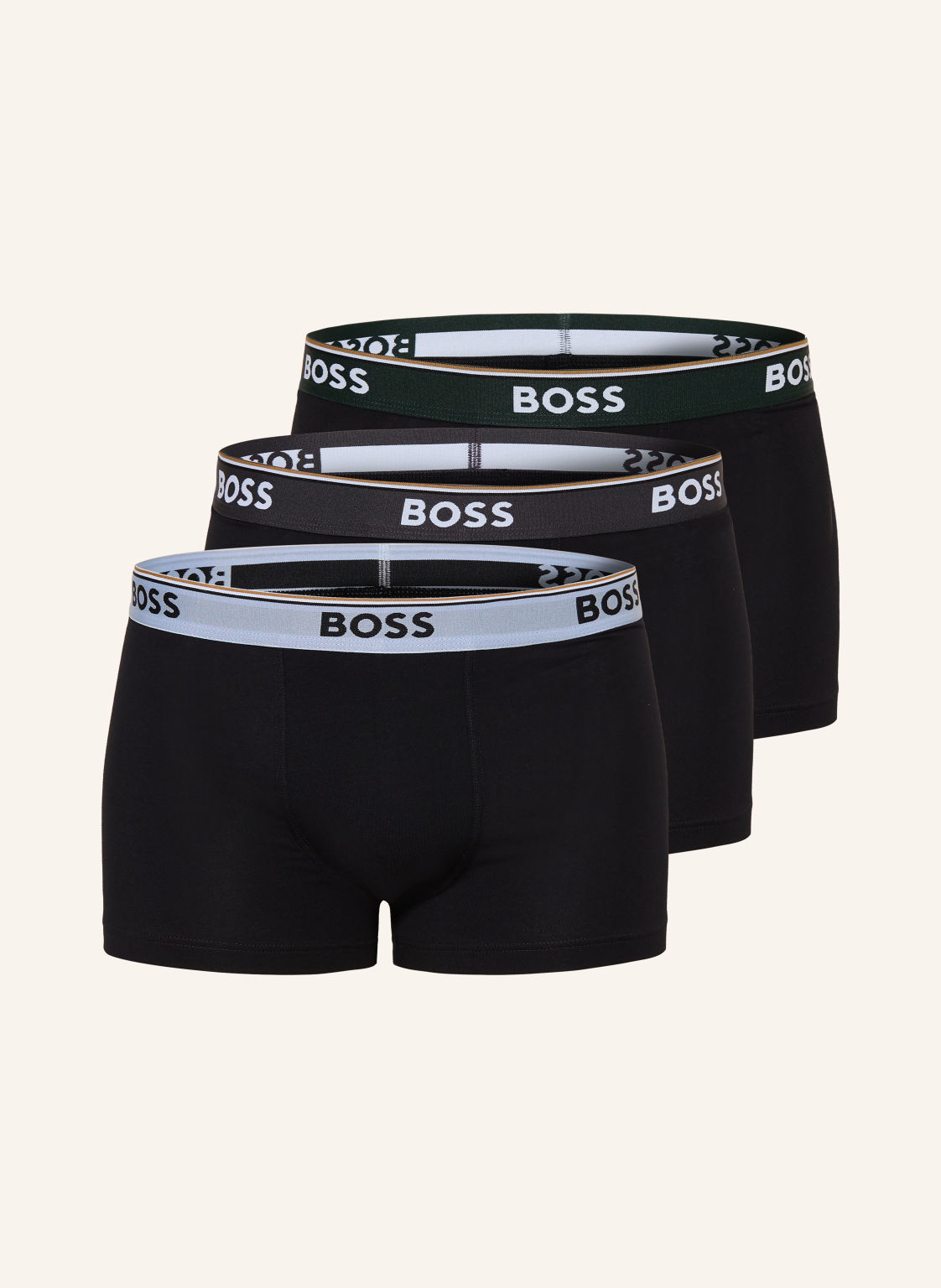 Boss 3-Pak Bokserek Power schwarz