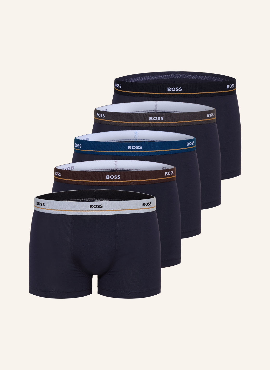 Boss Bokserki Essential, 5 Szt. blau