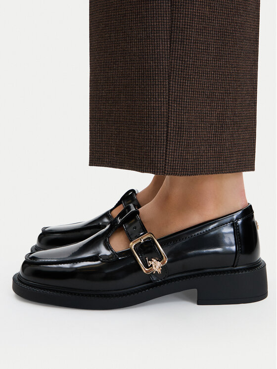 U.S. Polo Assn. Półbuty EO-PALOMA001W/GY1 Czarny