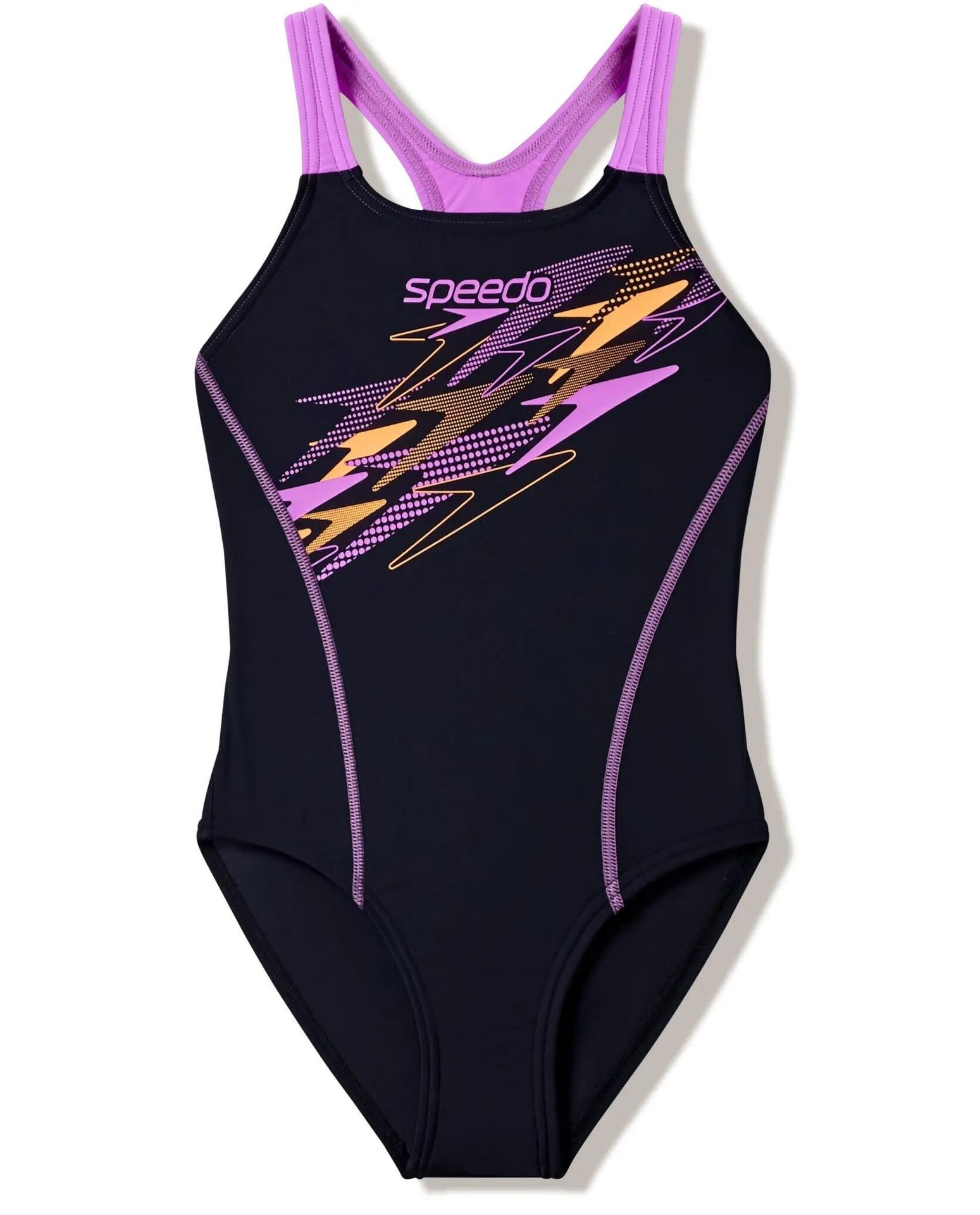 Jednoczęściowy strój kąpielowy z logo dla dziewczynki Speedo Medley