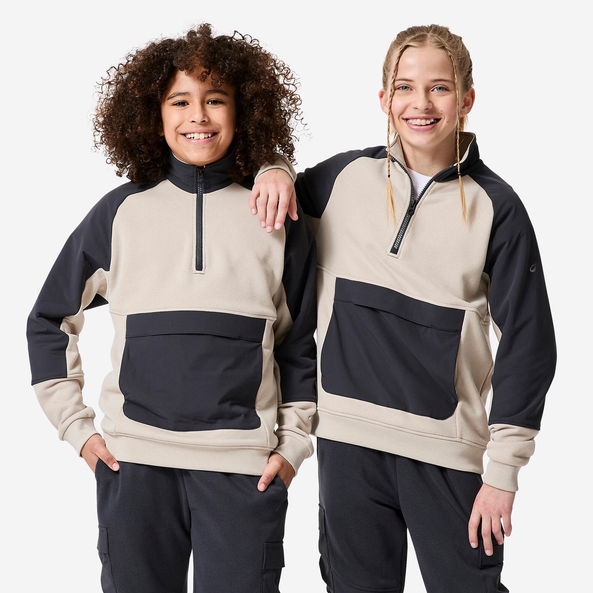 Bluza dziecięca z suwakiem pod szyją