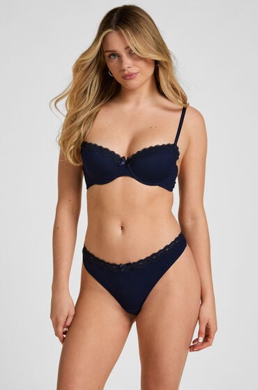 Hunkemöller Stringi Lola Niebieski