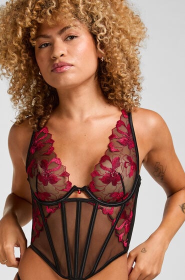 Hunkemöller Bustier Dahlia Czarny