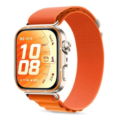 Pasek TECH-PROTECT Nylon Pro do Huawei Watch Fit 3/4/4 Pro/5/5 Pro Pomarańczowy