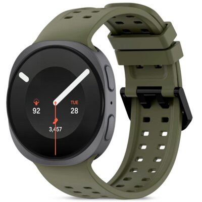 Pasek TECH-PROTECT Silicone Air do Samsung Galaxy Watch 8/9/Classic do koperty 40/44/46 mm Oliwkowy