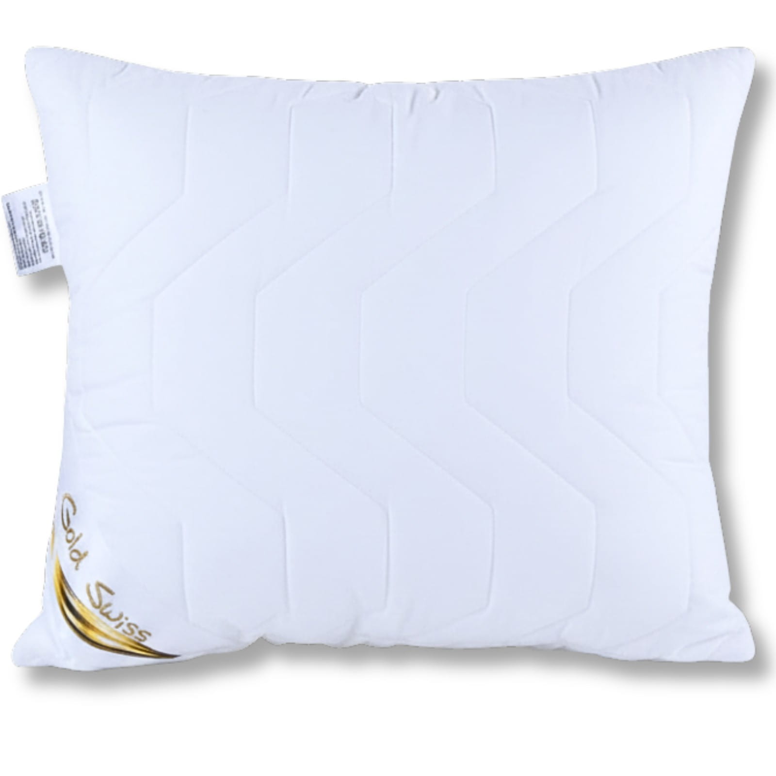 Poduszka 45x45 pikowana Jasiek antyalergiczna GoldSwiss biała