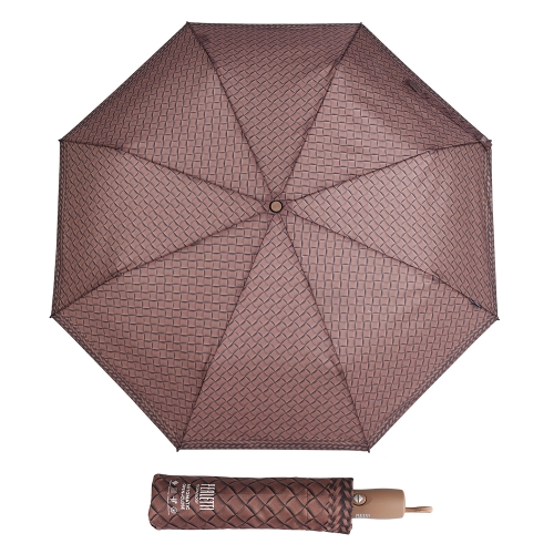 Parasol Damski Technology Automatyczny Składany Romby Brązowy
