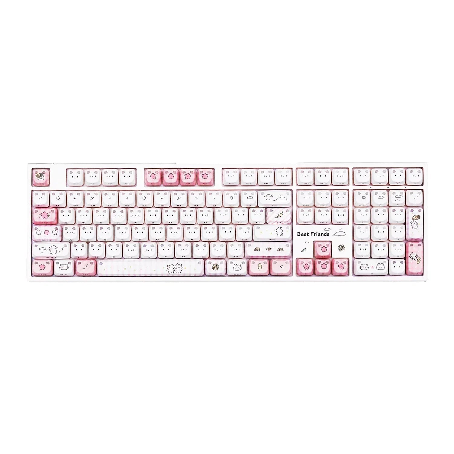 Akko - Shiny Kitten 5108 V5 Wireless Mechanical Keyboard - Pink - Klawiatura Mechaniczna ASK5108V5PKCSU1