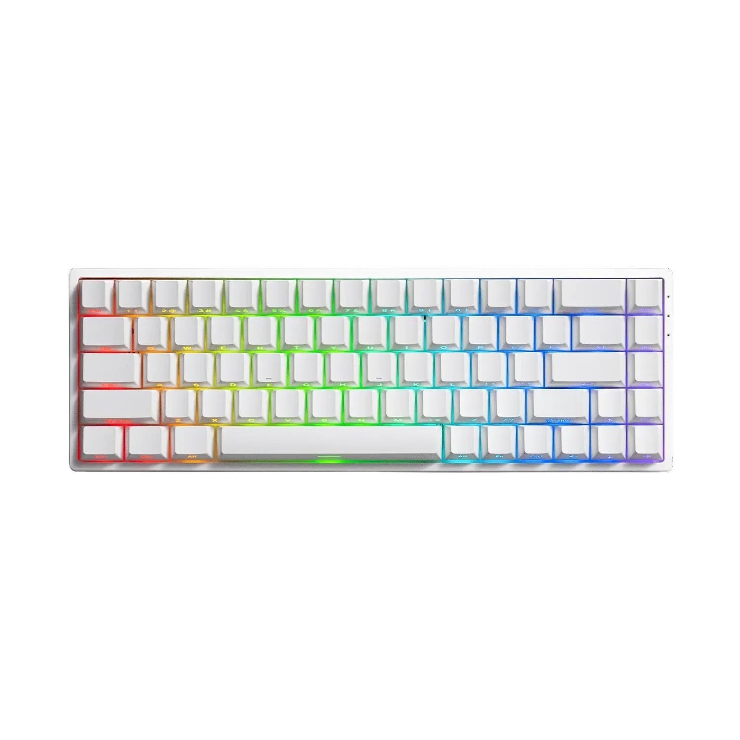 MonsGeek - FUN68 HE Shine-Through White - Klawiatura Magnetyczna MGFUN68HEAGMSTW