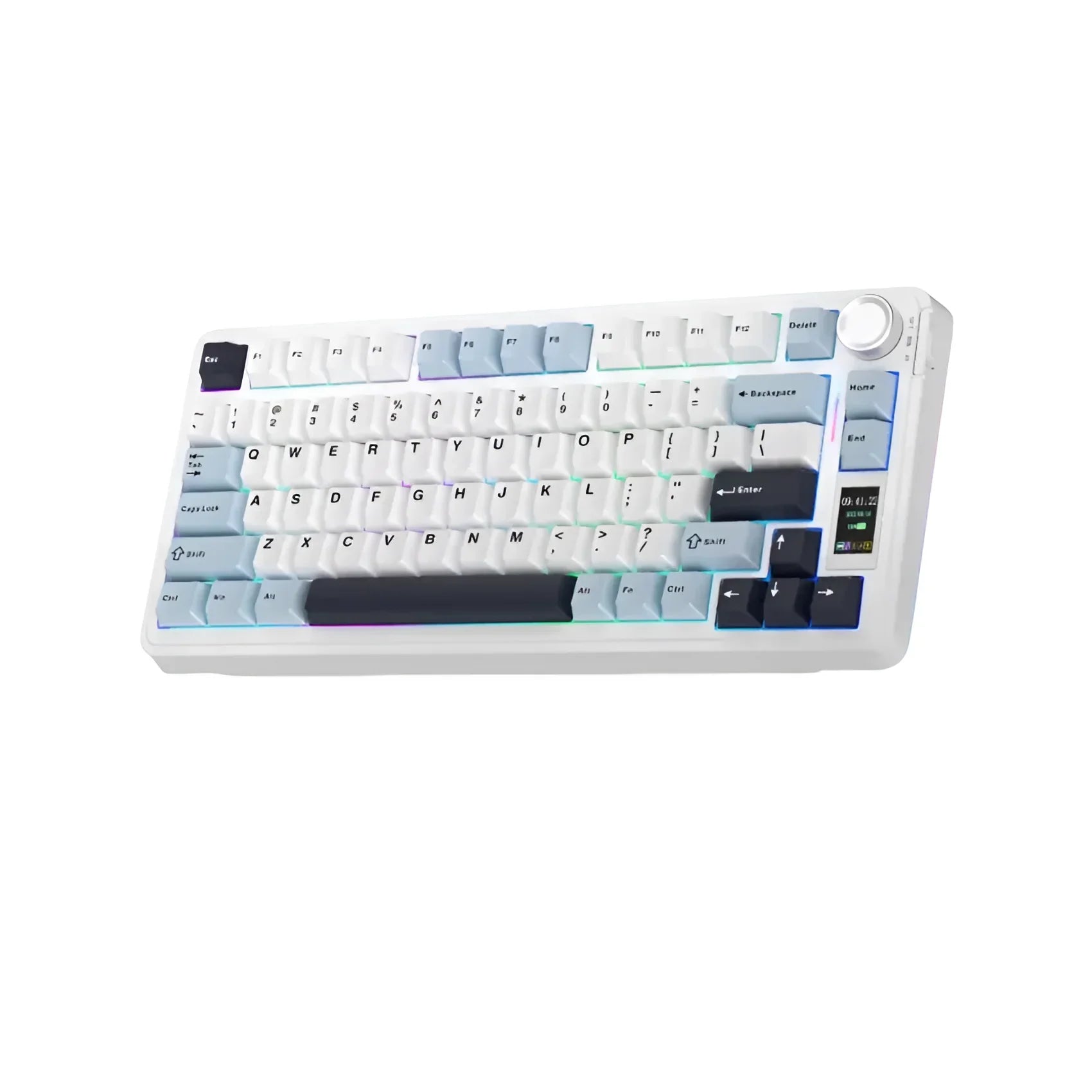 AULA - S75 Pro Wireless Mechanical Gaming Keyboard Glacier Blue - Bezprzewodowa Klawiatura Mechaniczna AS75PROSSVGBLU