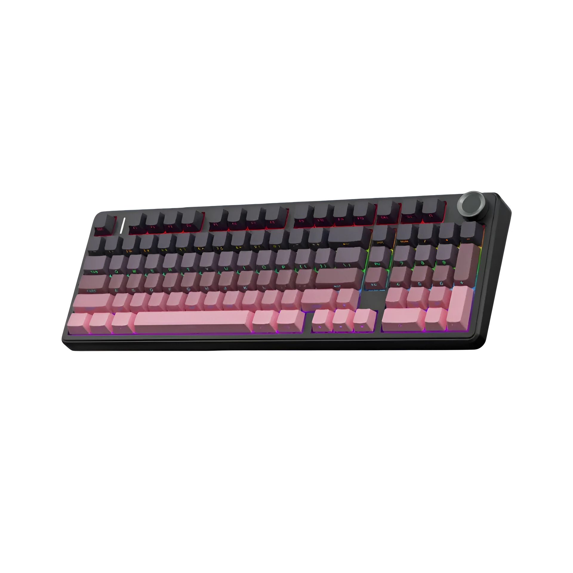 AULA - F99 Pro Wireless Mechanical Gaming Keyboard Gradient Pink - Bezprzewodowa Klawiatura Mechaniczna AF99PROSRSGPNK