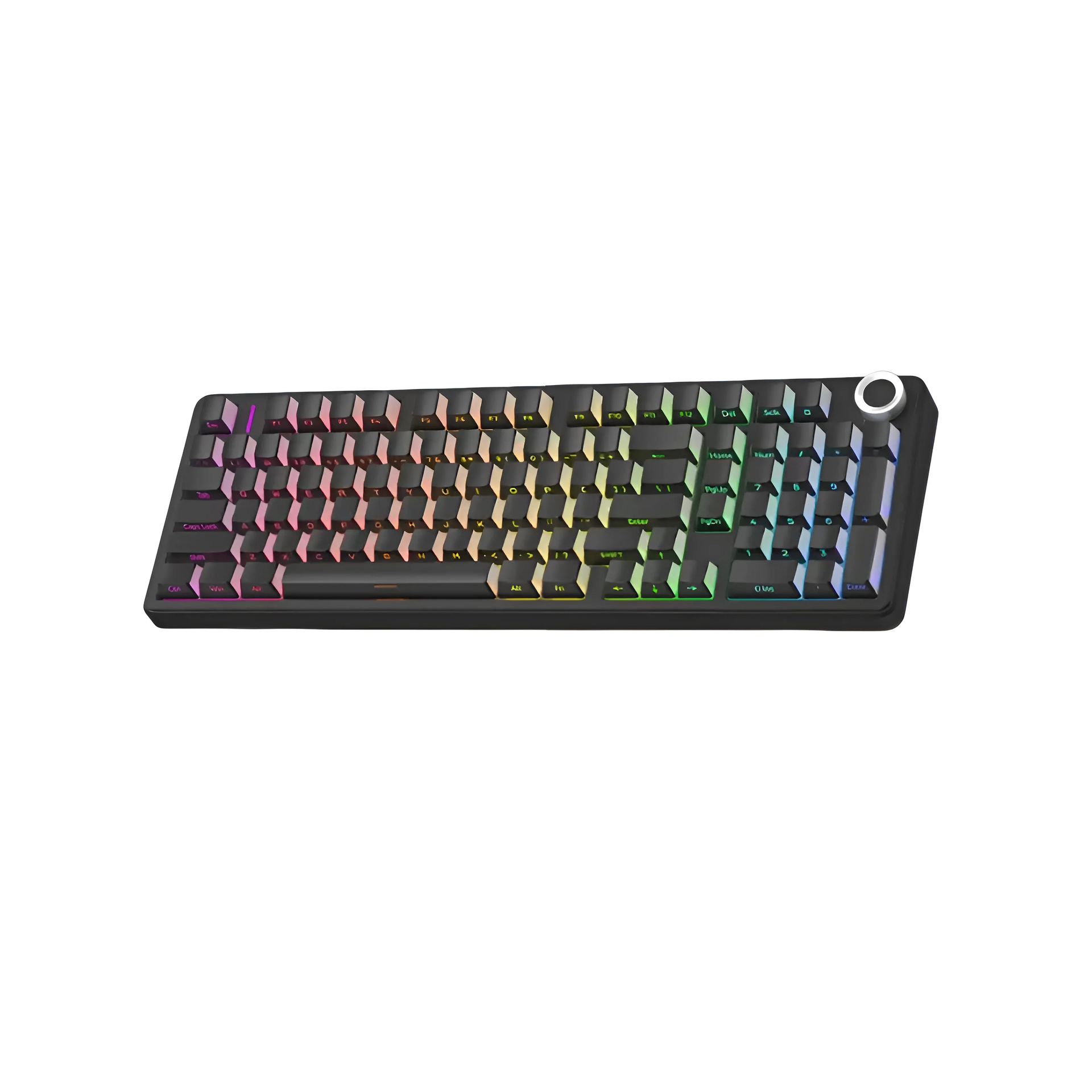 AULA - F99 Pro Wireless Mechanical Gaming Keyboard Black Side-Printed - Bezprzewodowa Klawiatura Mechaniczna AF99PROSSCCBLK