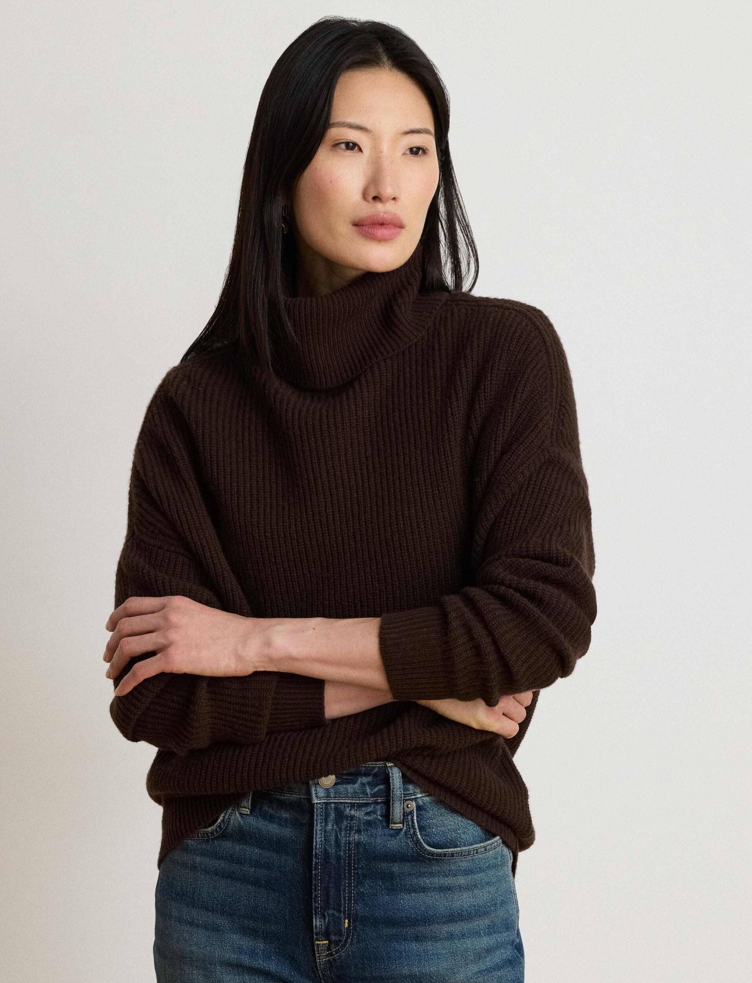 LAUREN RALPH LAUREN Wełniany golf Oversize fit z dodatkiem kaszmiru
