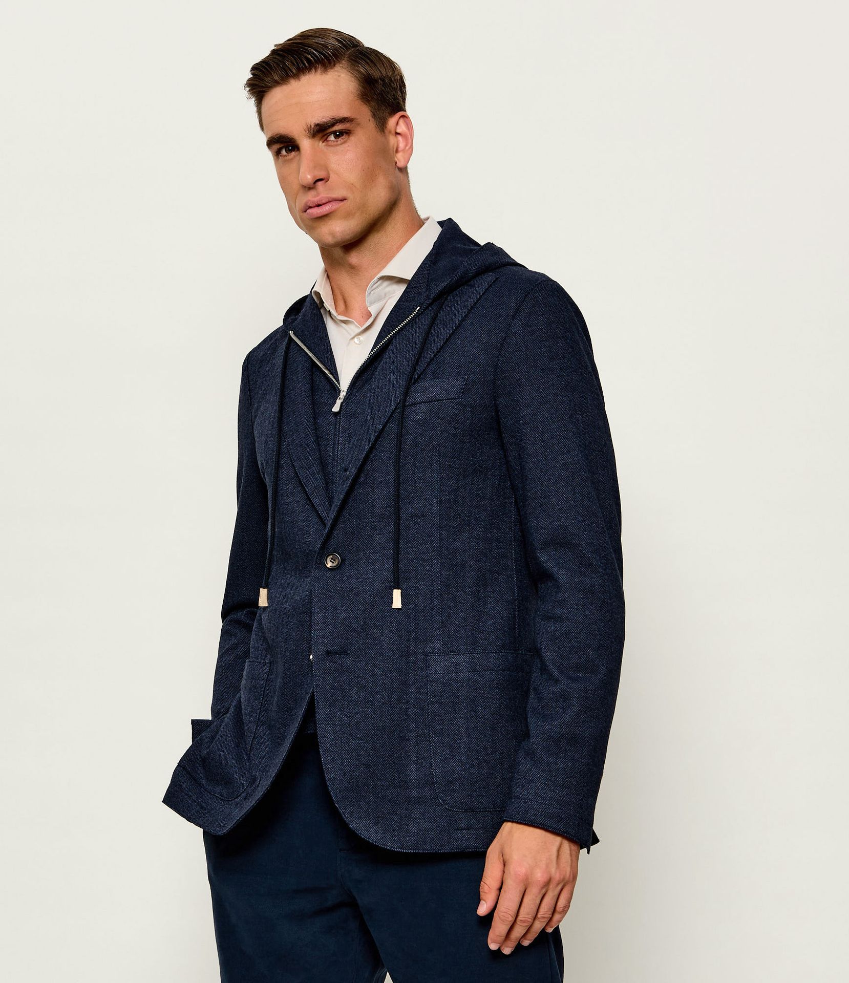 Eleventy Marynarka 2w1 Slim Fit