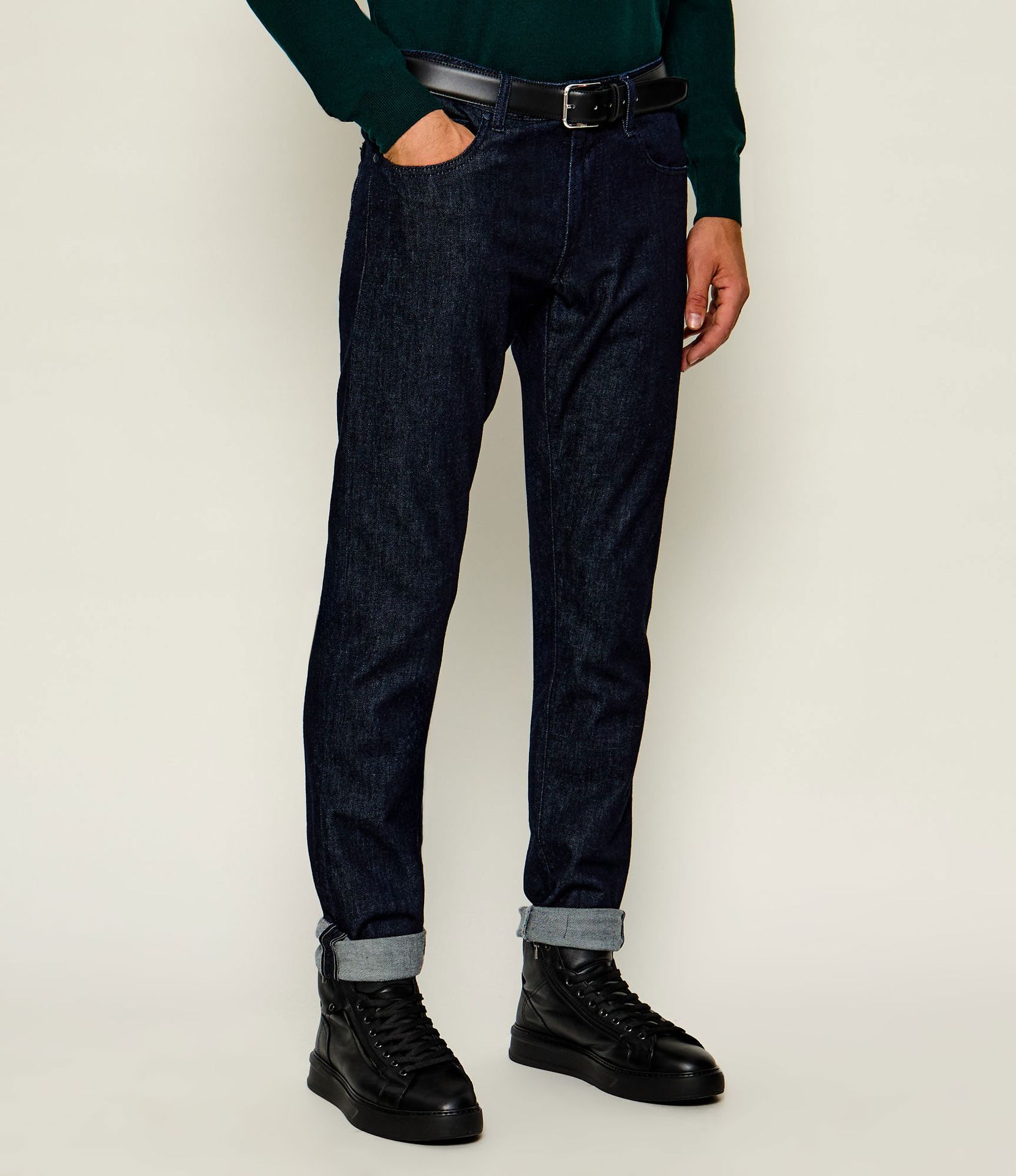 Tramarossa Jeansy Michelangelo Slim Fit z dodatkiem kaszmiru