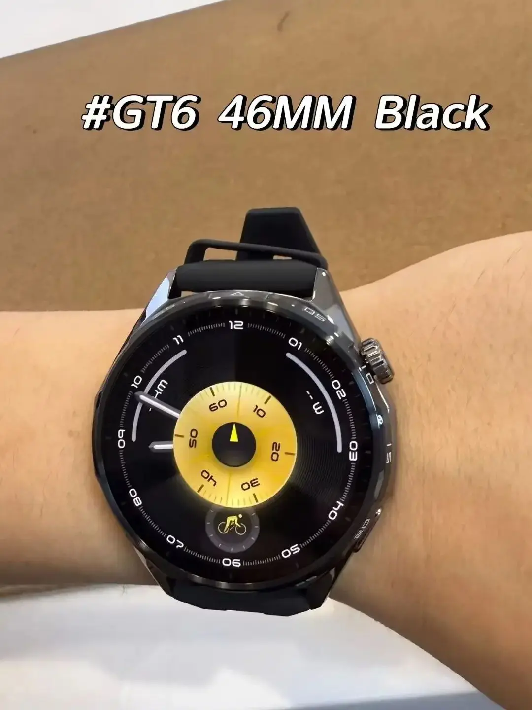 Nowy smartwatch Huawei WATCH GT6 46 mm, 1,47-calowy wyświetlacz AMOLED, 21-dniowy czas pracy na baterii, wodoszczelność 5 ATM Black