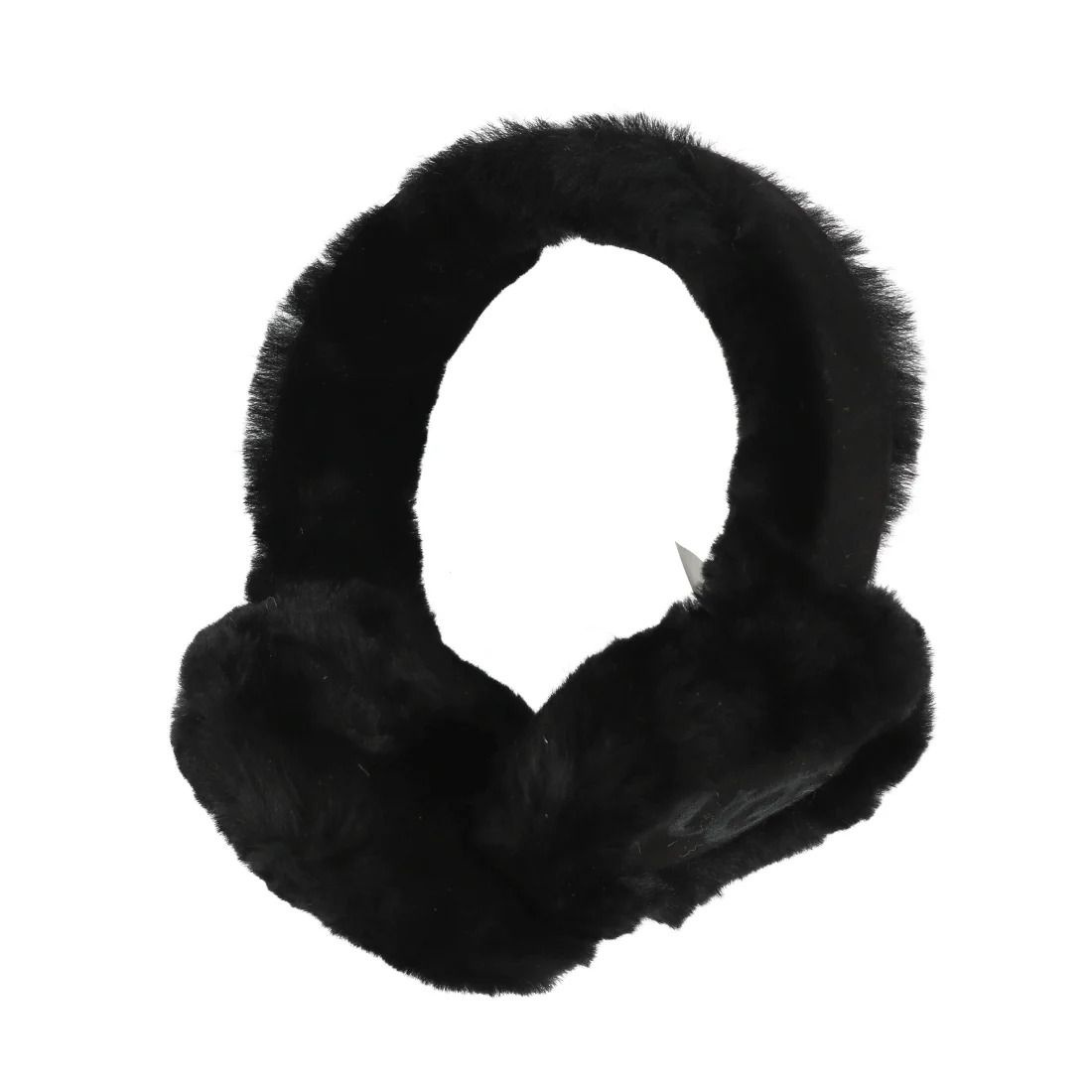 Czarne nauszniki unisex UGG 20955 ze skóry owczej