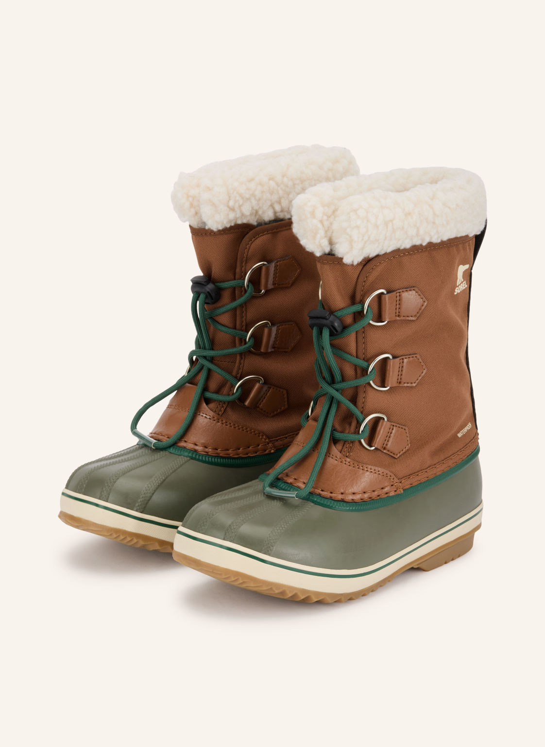 Sorel Botki Big Kids Yoot Pac braun