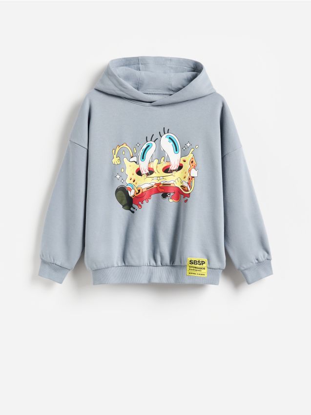 Reserved - Bluza SpongeBob - ciemnoszary