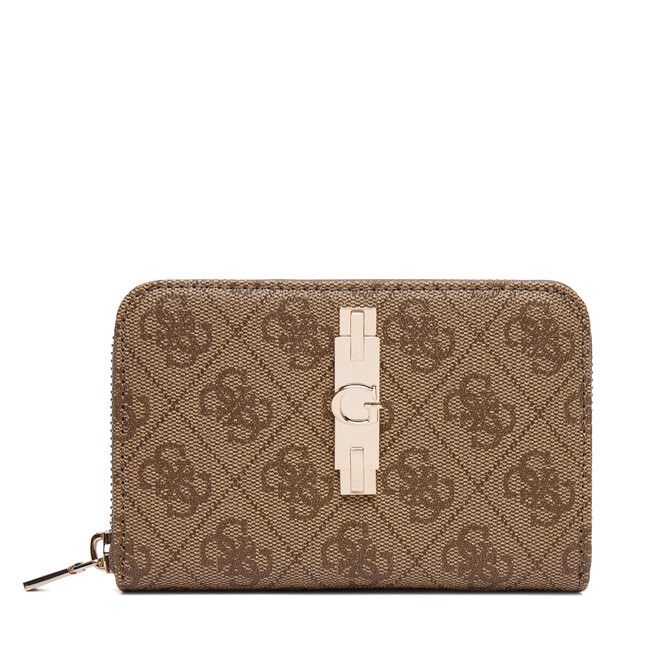 Portfel Guess Yvonne Logo Slg SWSG23 78140 Beżowy ciemny
