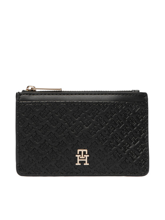 Tommy Hilfiger Etui na karty kredytowe Th Icon Long Cc Holder Mono AW0AW19166 Czarny