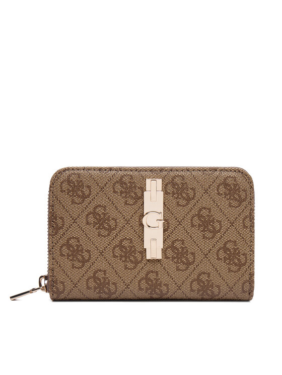 Guess Portfel Yvonne Logo Slg SWSG23 78140 Beżowy ciemny