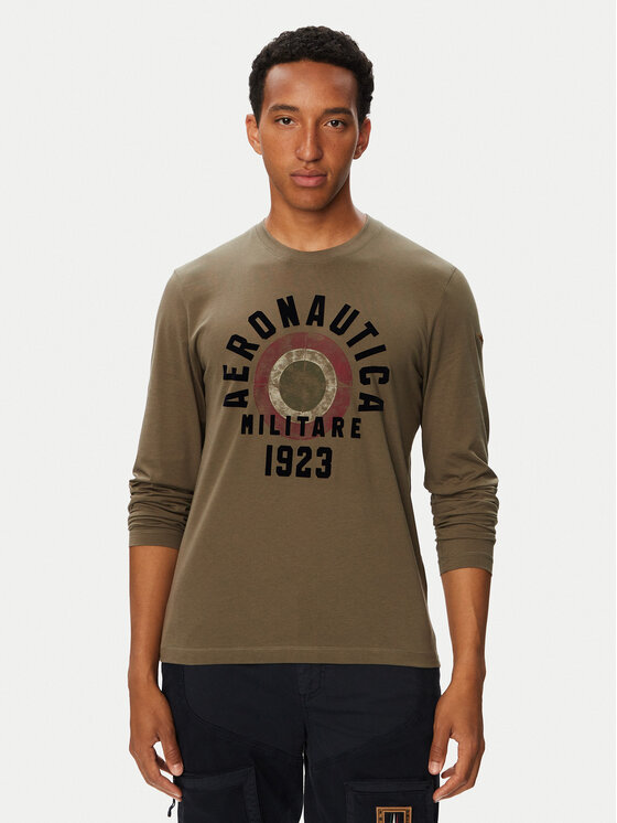 Aeronautica Militare Longsleeve 262TS2570UJ00641 Khaki Regular Fit