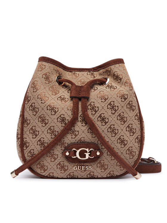 Guess Torebka Samantha Mini HWJG23 13770 Brązowy