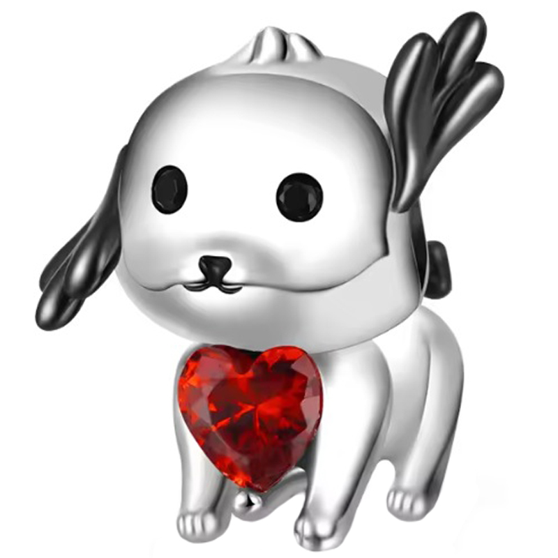 Charms do Pandory - Piesek z Sercem