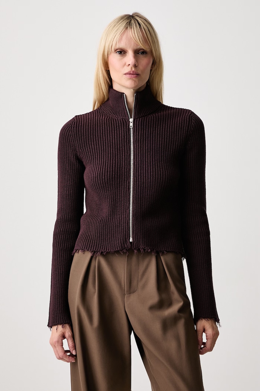 MM6 Maison Margiela sweter rozpinany bawełniany damski