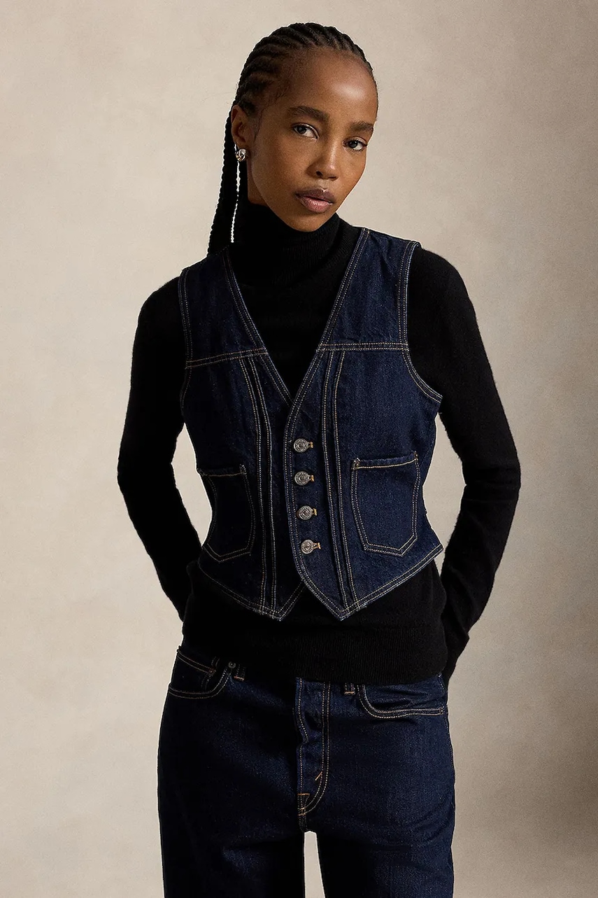Polo Ralph Lauren kamizelka jeansowa damska