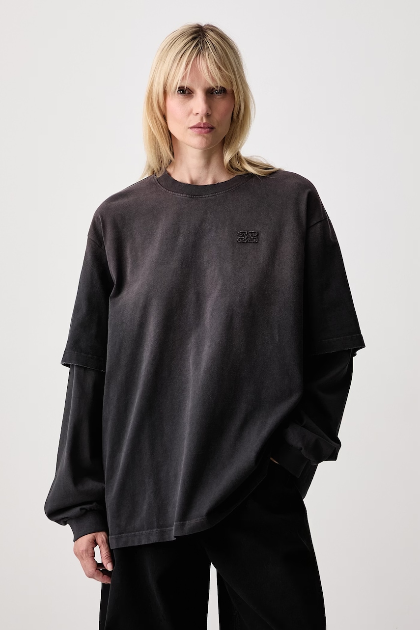 GANNI longsleeve damski bawełniany