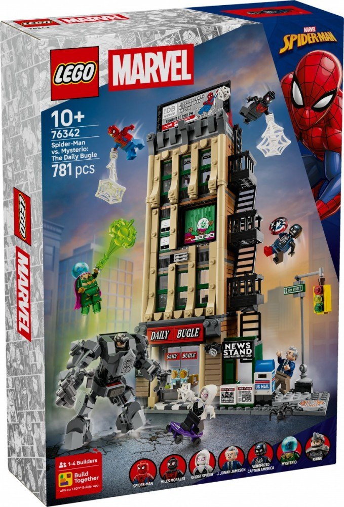 Klocki Super Heroes 76342 Spider-Man kontra Mysterio: Daily Bugle
