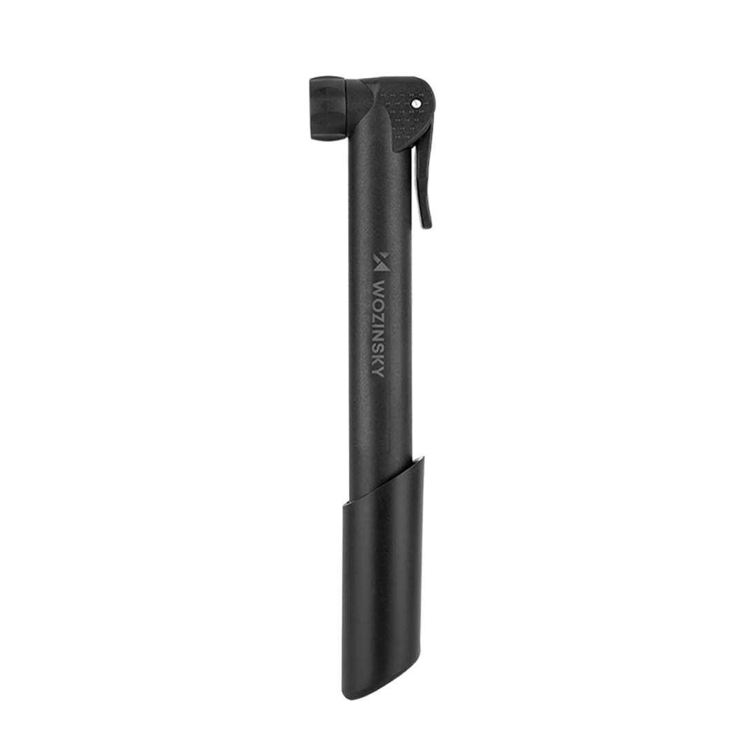 Pompka rowerowa ręczna kompaktowa 80 PSI 5.5 bar - czarna
