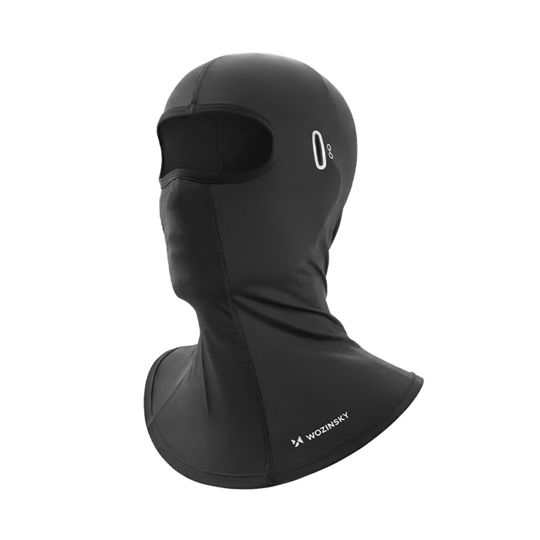 Kominiarka balaklava na twarz motocykl rower z otworami na okulary - czarna
