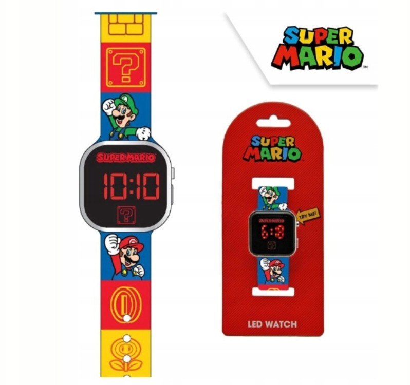 Zegarek LED Super Mario