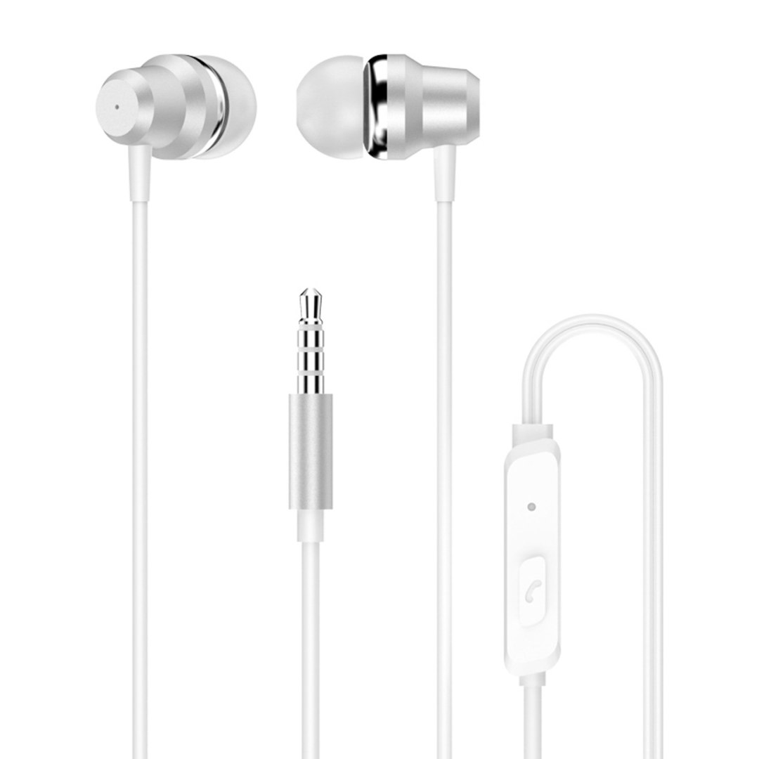Dudao Słuchawki przewodowe dokanałowe z pilotem X10PRO mini jack 3.5mm - białe 1032303