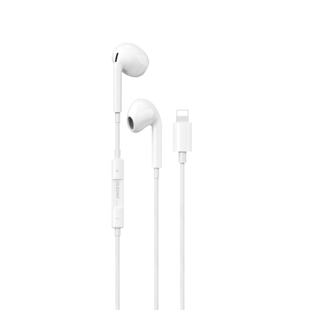 Dudao Słuchawki przewodowe douszne X14PROL-W1 iPhone Lightning - białe 1033361