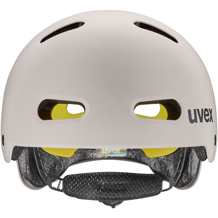 Kask rowerowy dziecięcy UVEX Kid 4 Style MIPS, warm grey matt