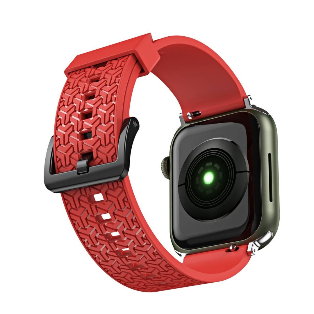 Pasek bransoleta do zegarka Apple Watch 42 / 44 / 45 mm - czerwony