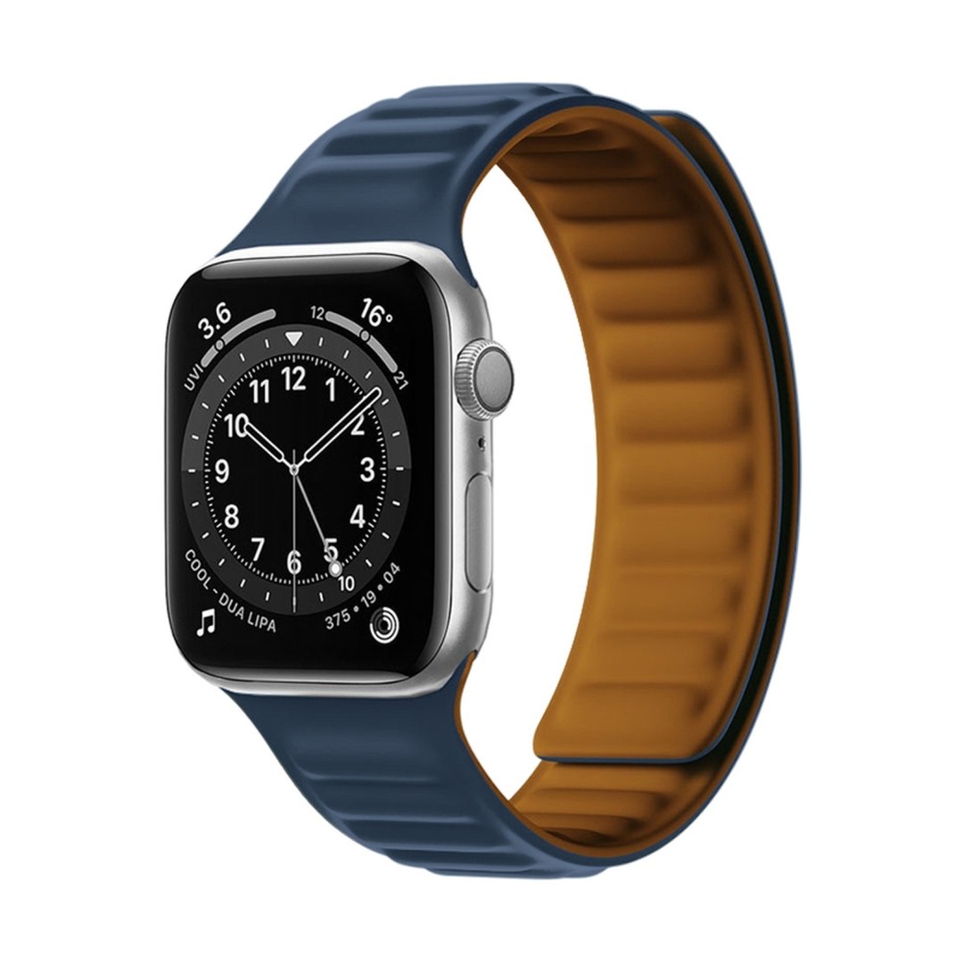 Pasek magnetyczny opaska bransoleta do Apple Watch 41 mm - niebieski