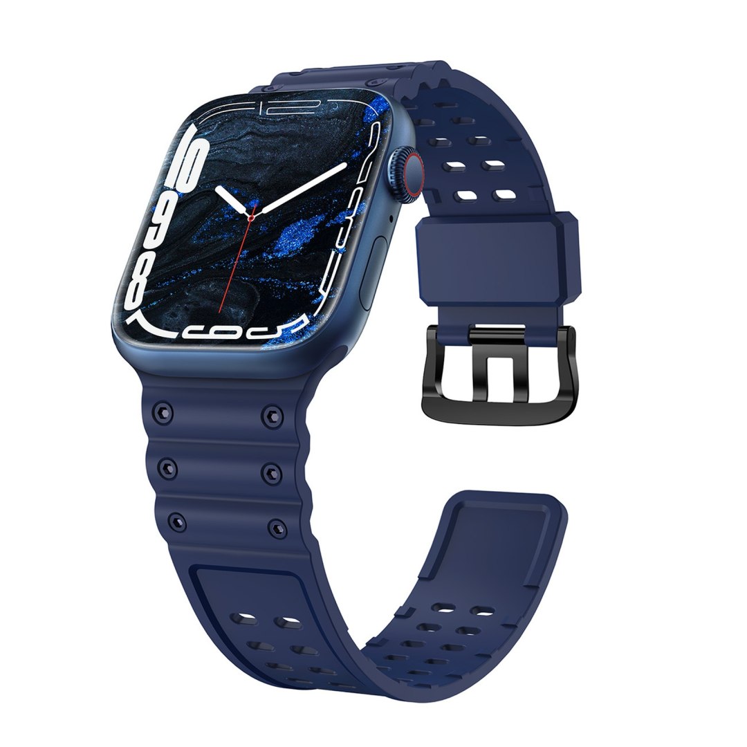 Pasek elastyczny do Apple Watch 38 / 40 / 41 mm - granatowy