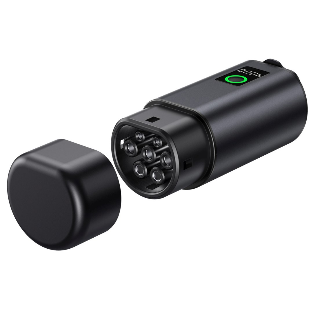 Adapter V2L Type 2 - Schuko 3500W z wyświetlaczem mocy do aut elektrycznych