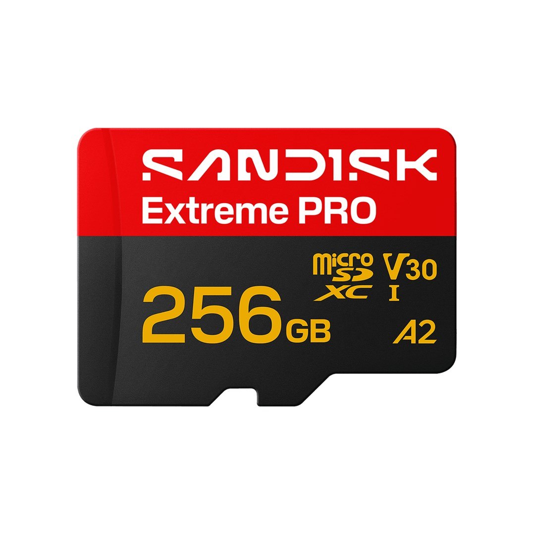 Sandisk Extreme Pro microSD UHS-I 256GB MicroSD 250MB/s(R) / 170MB/s(W) SDSQXCJ-256G-GS6MA