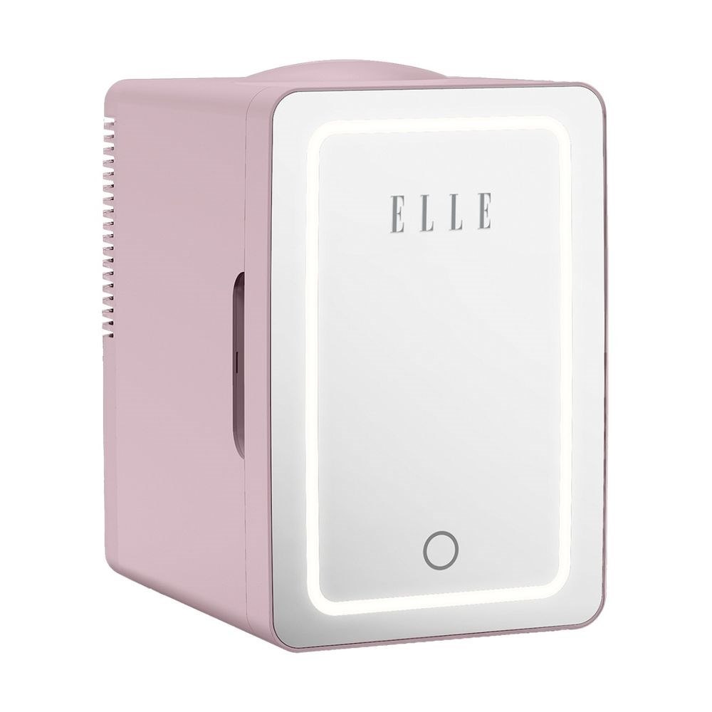 Mini lodówka z lusterkiem do makijażu LED ELLE Home ESDAFX08PUEU 8L fioletowa