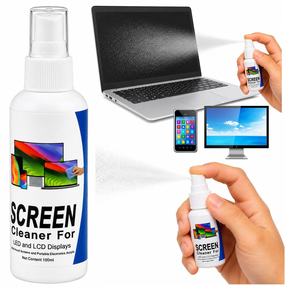 Preparat Do Czyszczenia Ekranów LCD LED TFT Komputera Telefonów 100 ml 31317