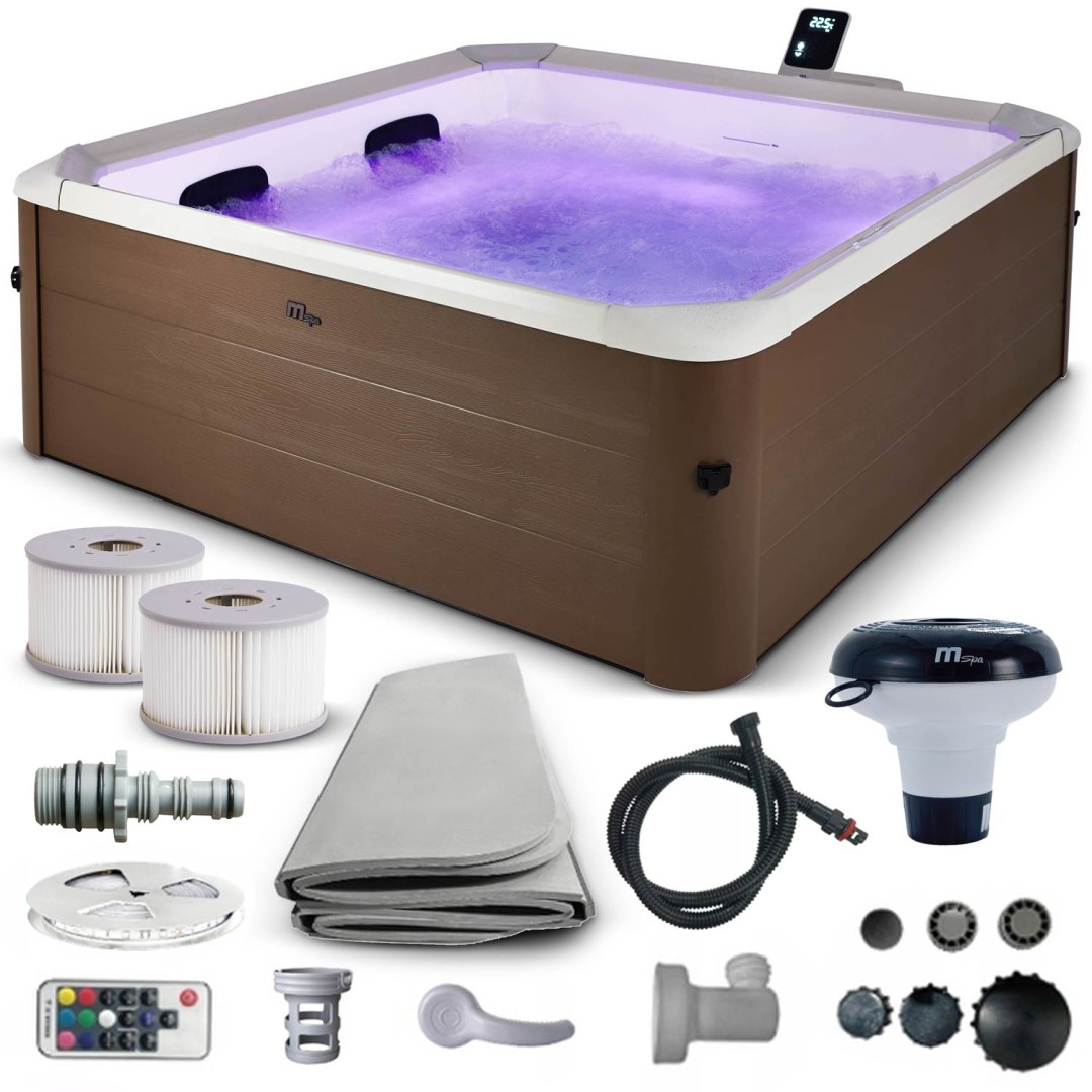 MSpa Panelowe SPA z hydromasażem całoroczne Amber 6 osobowe LED WiFi