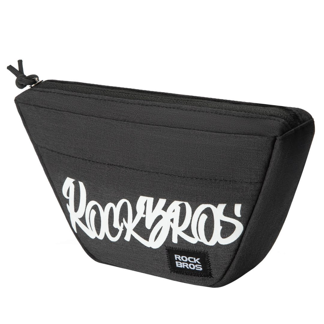 Torba rowerowa na kierownicę trapezoidalna 0.7 l - czarna